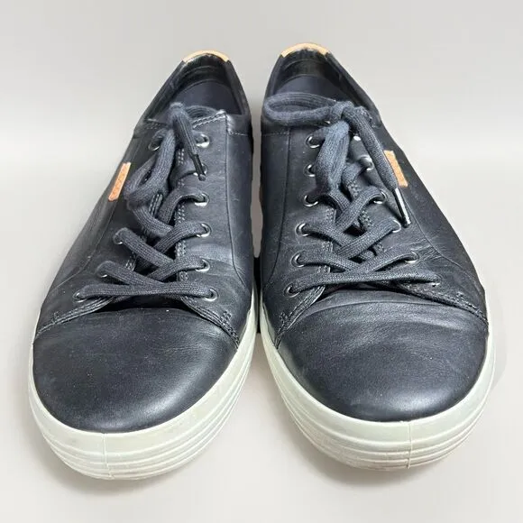 Ecco Soft 7 Leather Sneakers - Men's Size 15 US / 48 EU - Black