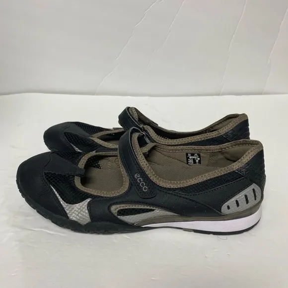 Ecco Women’s Receptor Tech Mary Jane Black Slip On Comfort Shoes Size 9