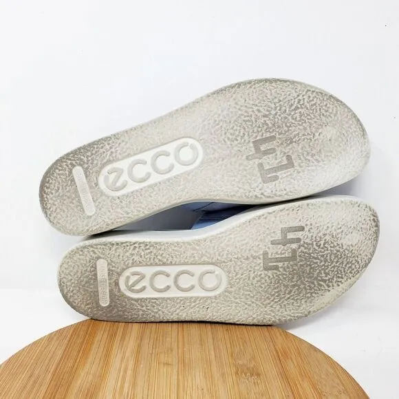 Ecco Yuma Slide Sandals Womens 41 Blue Leather Comfort Shoes Slip On Sport