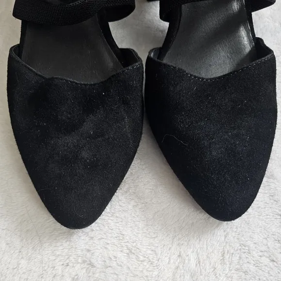 Eileen Fisher Juku Pump Strappy Suede Size 7 Block Heels 1083. (NWOB) Minimalist