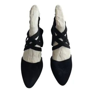 Eileen Fisher Juku Pump Strappy Suede Size 7 Block Heels 1083. (NWOB) Minimalist