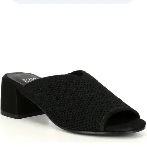 Eileen FisherFave Stretch Fabric Block 2” Heel Sandals $175 size 8 New