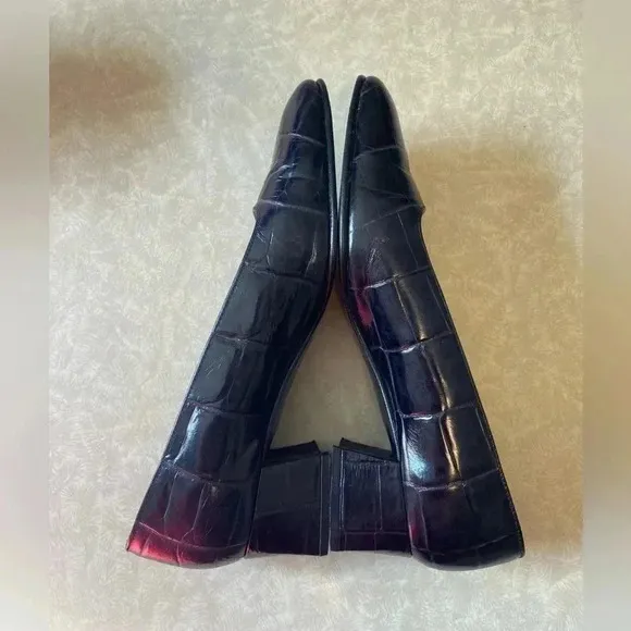 Etienne Aigner Astoria Square Toe Black Heels size 6