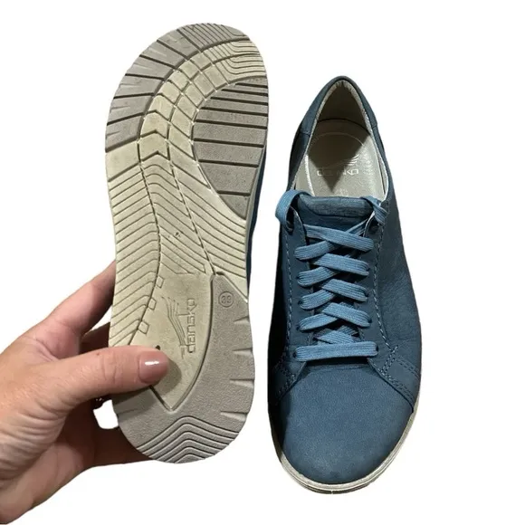 EUC - Dansko Leela Blue Sneakers - size 39