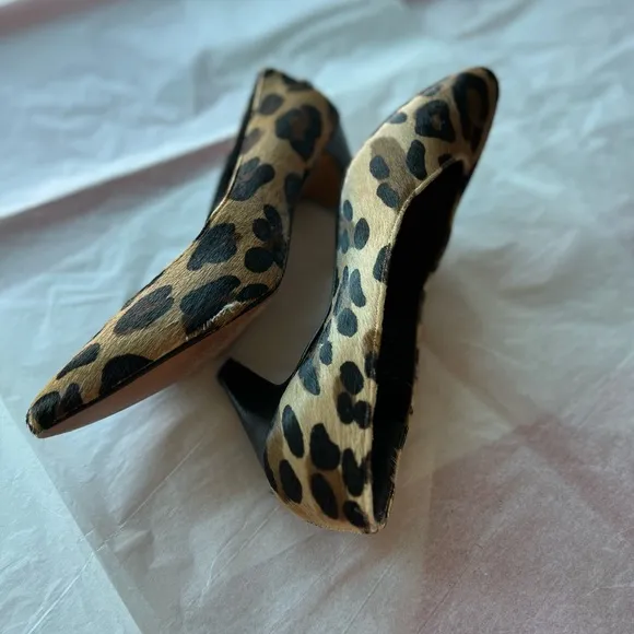 EUC VTG 70s Philip Joseph sz 38 calfskin leopard spring Caledonia Toronto