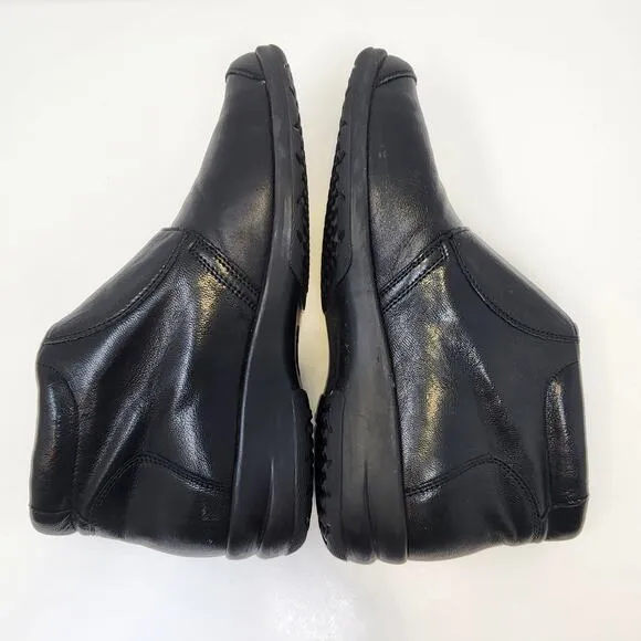 Fidelio Women Hallux Fabia Black Leather Ankle Boots Size UK 6.5 US 8.5 Comfort