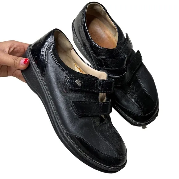 Finn Comfort Black Leather Sneakers EUR 37/US 6.5