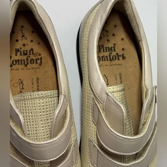 Finn Comfort‎ Womens 5.5 Nairobi Shoes Strap Fastener Women's Leather Diabetic
