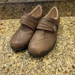 Finn Comfort Women’s Galway Tan Leather Orthopedic Walking Shoes Size 4 US 6.5