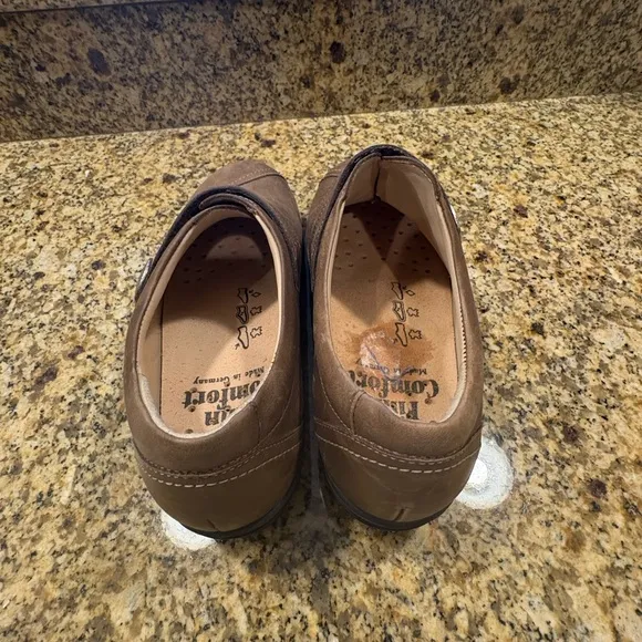 Finn Comfort Women’s Galway Tan Leather Orthopedic Walking Shoes Size 4 US 6.5