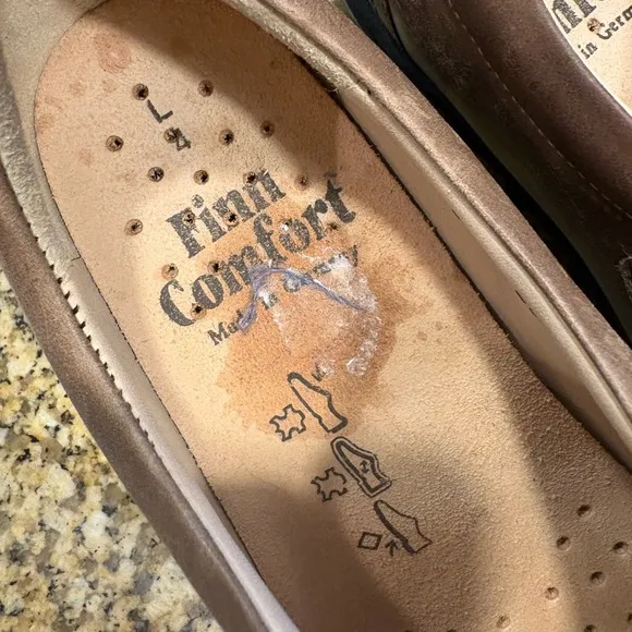 Finn Comfort Women’s Galway Tan Leather Orthopedic Walking Shoes Size 4 US 6.5