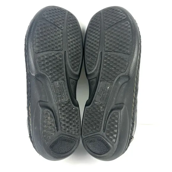 Finn Lexington Comfort Shoes Womens 9.5 Black Leather Lace Up Mens 7.5 EU 40