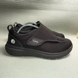 Fitville EasyTop Wings V2 Diabetic Comfort Shoes Sneakers Mens Size 10.5EW Black