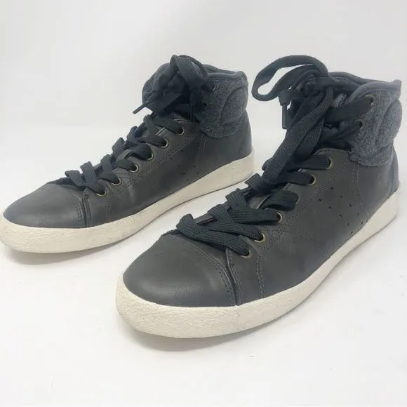 FLY LONDON | Men’s Gray High Top Lace Up Sneakers Size 43 (US 10)