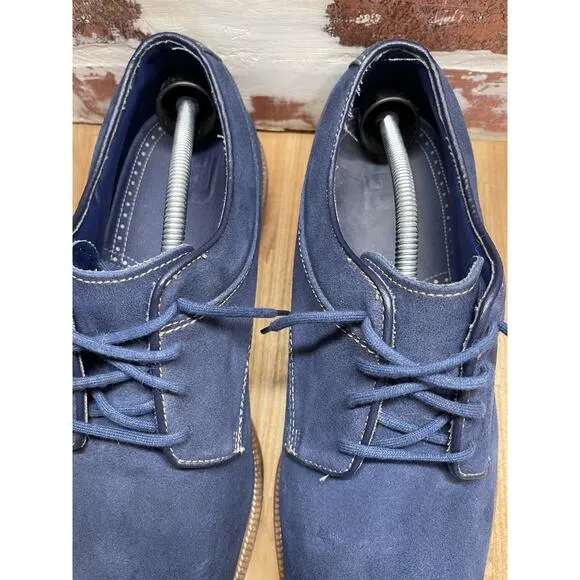 Foot Joy Club Classics Lace Up Shoes Sz 12M Men’s Blue Suede Golf Blue Insoles