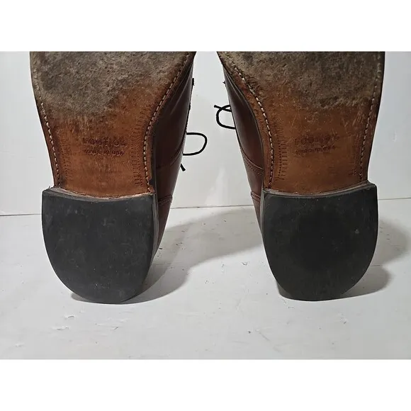 Foot Joy Footjoy Brown Leather Classics Dress Shoes Sz Mens 9.5E  #75435