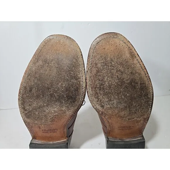 Foot Joy Footjoy Brown Leather Classics Dress Shoes Sz Mens 9.5E  #75435