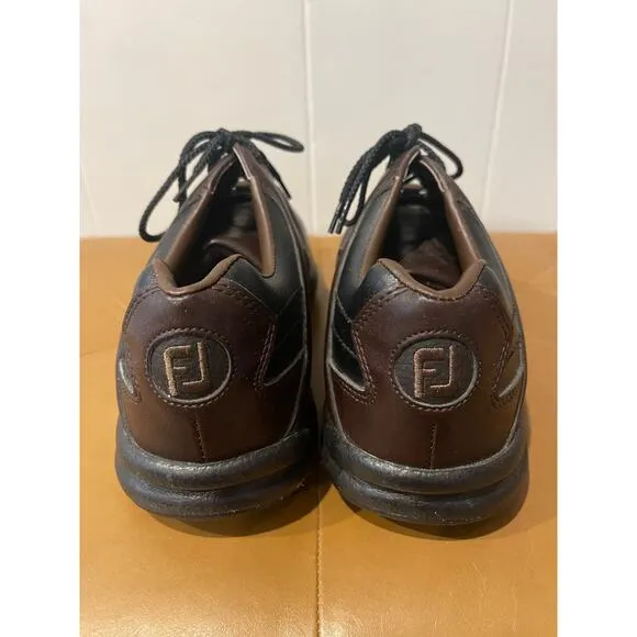 Foot Joy Men’s Brown and Black Lace Up Golf Shoes Athletic Sneakers Size 9.5