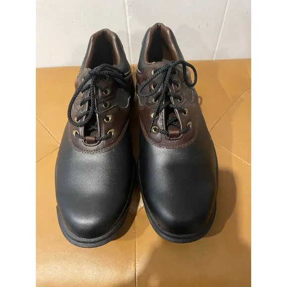Foot Joy Men’s Brown and Black Lace Up Golf Shoes Athletic Sneakers Size 9.5