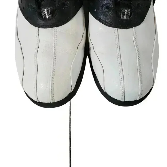 Foot Joy Mens Super Lites Golf Shoes White Black 58023 Lace Up Low Top 9.5M