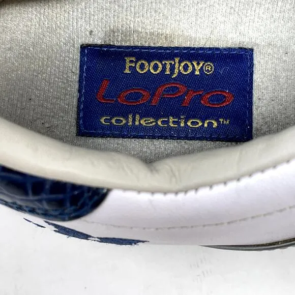FootJoy Kapalua Hawaii LoPro Golf Shoes Womens 8 White Silver Blue