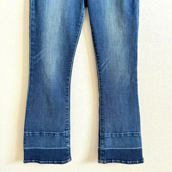 Frame Medium Wash Blue Demin Atlas Le Crop Mini Boot Jeans Women's 27