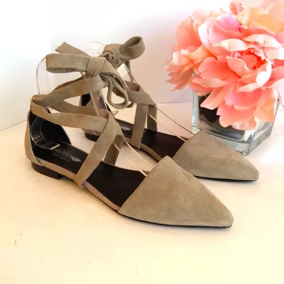 Free people gray suede leather sandals