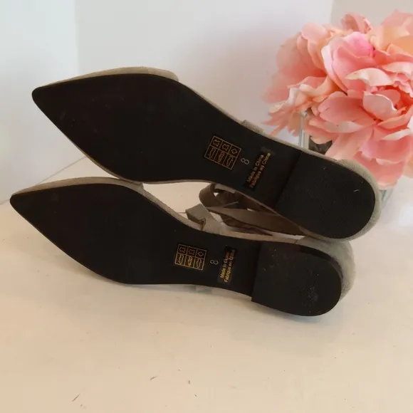 Free people gray suede leather sandals