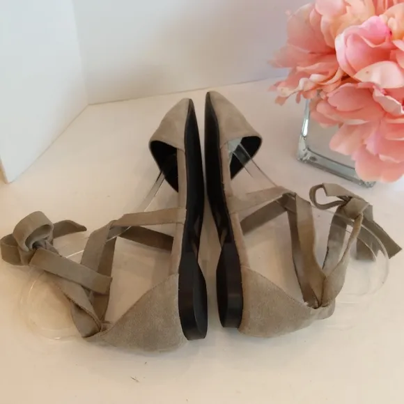 Free people gray suede leather sandals