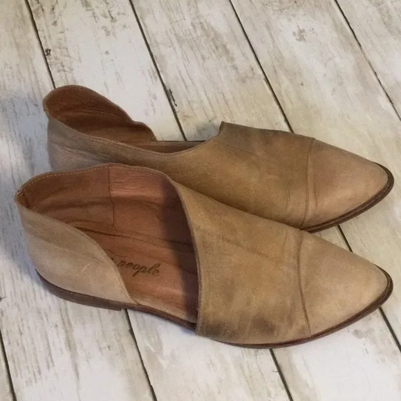 Free People Royale Flat Shoes Size 38 (8) Camel