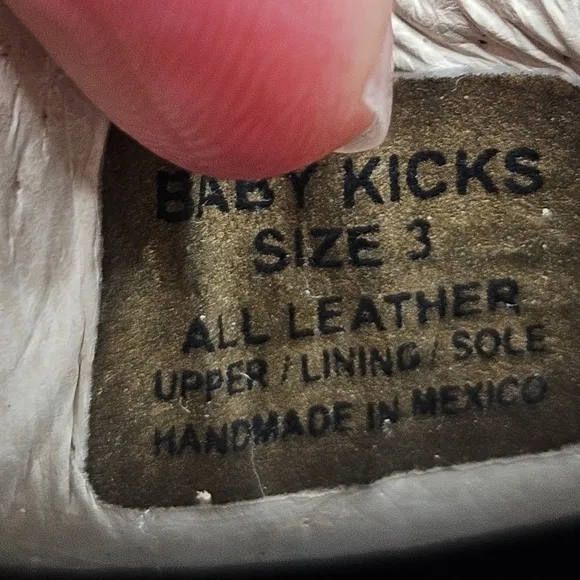 Freebird My First Freebird Crib Shoes Baby Kicks Size 3 Black Distressed