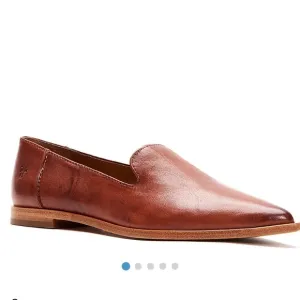 Frye Kenzie Venetian Flats Loafers Pointed cognac spring boho classic leather