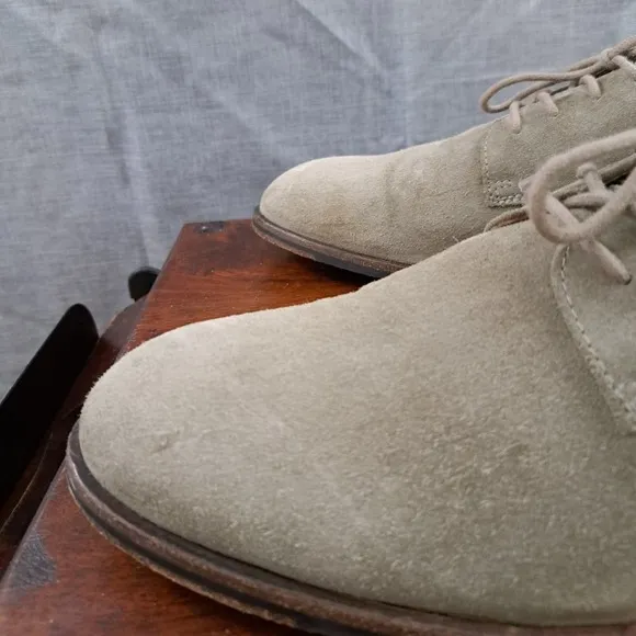 FRYE Mens Size 13 Green Suede Cap Toe Oxford Lace Up Shoes