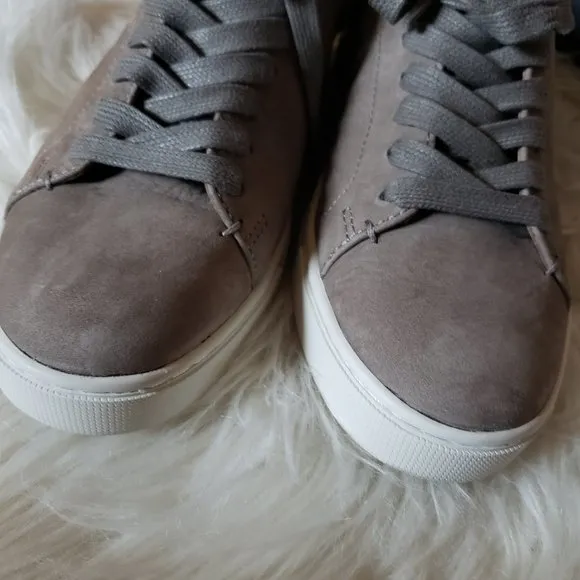 Frye *NEW* Ivy Low Lace Grey Leather Sneakers