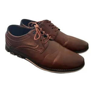 GATSBY Dress Shoes Lisse Oxford Orthopedic Leather Brown Mens Size 9 US