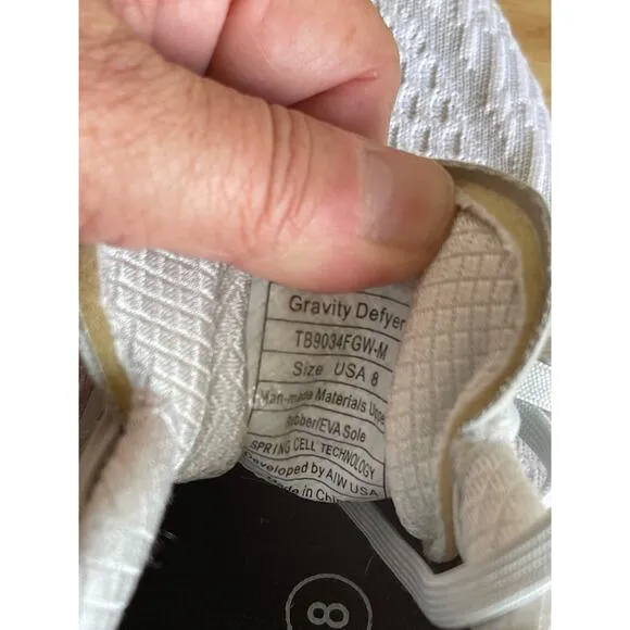 GDEFY Gravity Defyer XLR8 Running Shoes Verso Cloud Sneakers Grey Women's Sz 8