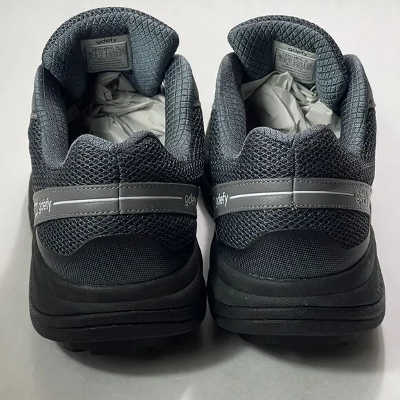 Gdefy Shoes Mens Size 9 Black Athletic Walking Sneakers Corrective Fit Orthotics