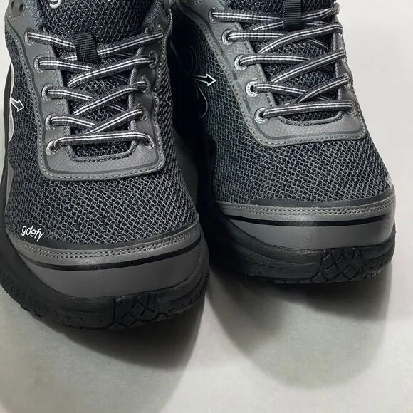 Gdefy Shoes Mens Size 9 Black Athletic Walking Sneakers Corrective Fit Orthotics
