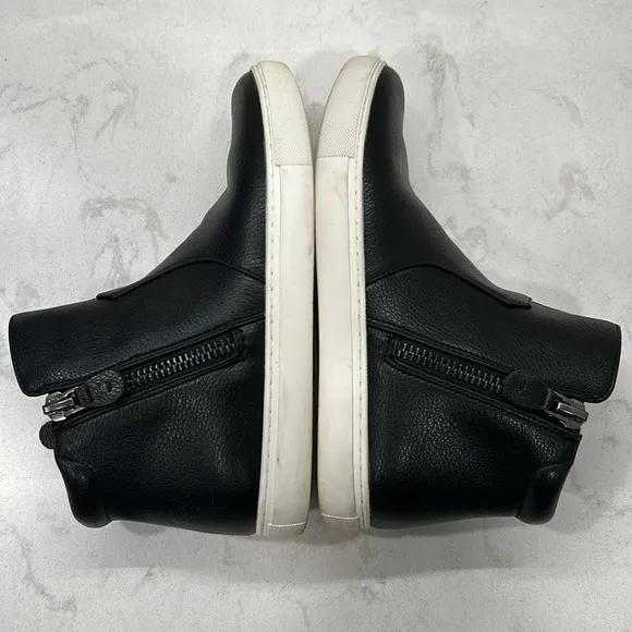 Gentle Souls “ Carter” Black Leather Sneaker Style Ankle Boots Size 7.5