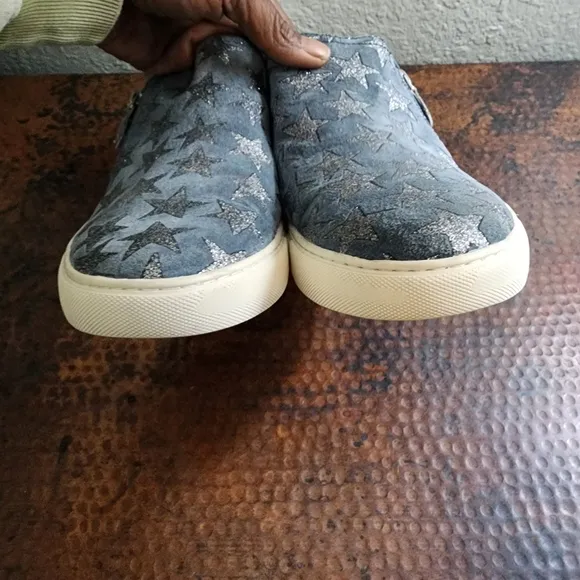 gentle souls Lowe Star-Print Platform Sneakers