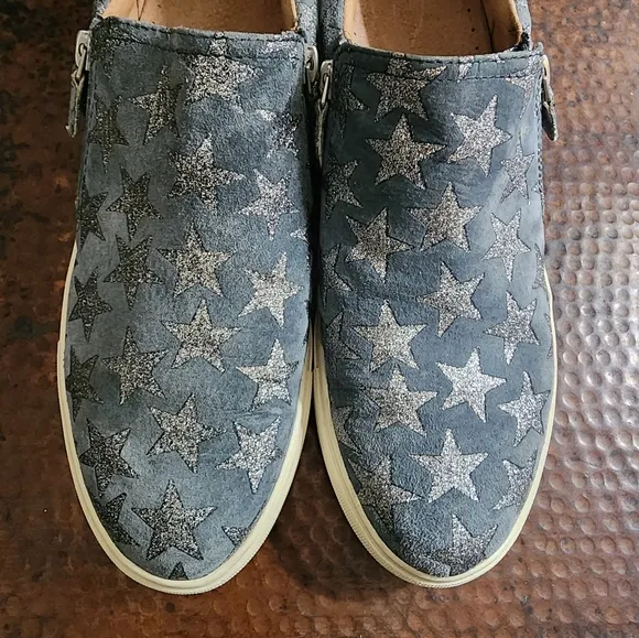 gentle souls Lowe Star-Print Platform Sneakers