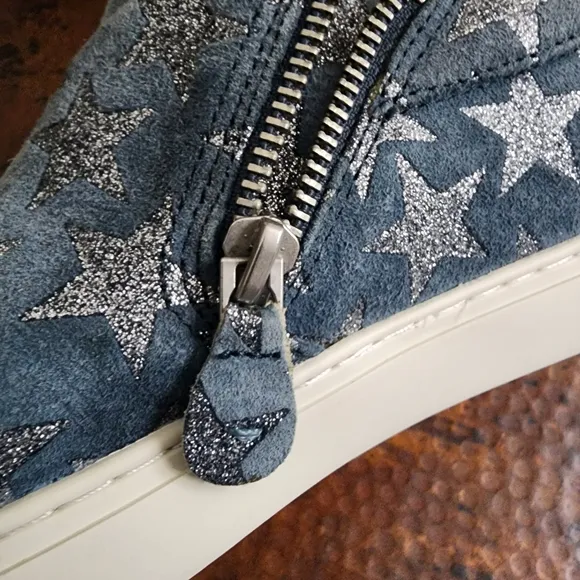 gentle souls Lowe Star-Print Platform Sneakers