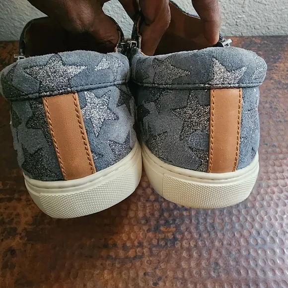 gentle souls Lowe Star-Print Platform Sneakers