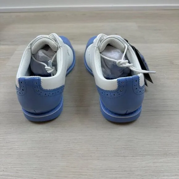 G/Fore Cap Toe Gallivanter Golf Shoes Womens 8 Carolina Blue White G4LS22EF04