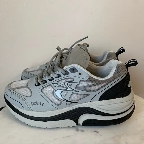 GRAVITY Defyer GDefy Ion Men's Black Gray Lace Up Athletic Sneakers Sz 9