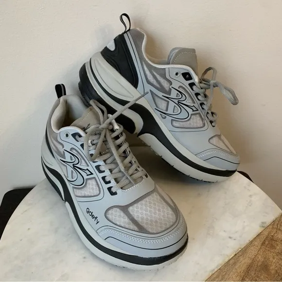 GRAVITY Defyer GDefy Ion Men's Black Gray Lace Up Athletic Sneakers Sz 9