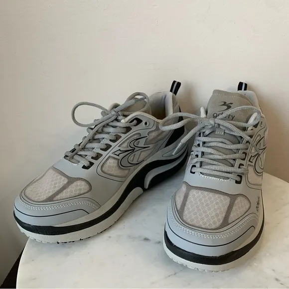 GRAVITY Defyer GDefy Ion Men's Black Gray Lace Up Athletic Sneakers Sz 9