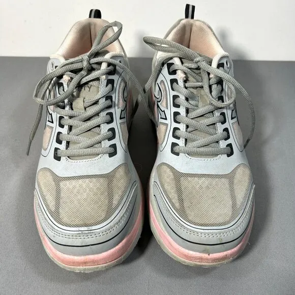 GRAVITY DEFYER GDEFY Women 8.5 Sneakers Shoes Ion Gray Pink Athletic Walking