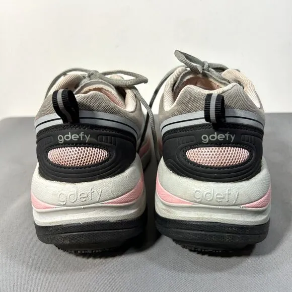 GRAVITY DEFYER GDEFY Women 8.5 Sneakers Shoes Ion Gray Pink Athletic Walking