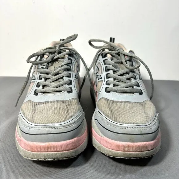 GRAVITY DEFYER GDEFY Women 8.5 Sneakers Shoes Ion Gray Pink Athletic Walking